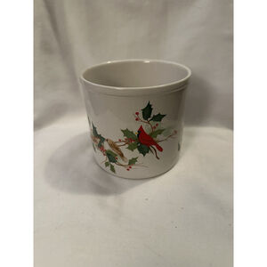 Vintage INARCO Cardinal & Holly Christmas Planter Cachepot – Made in Korea
